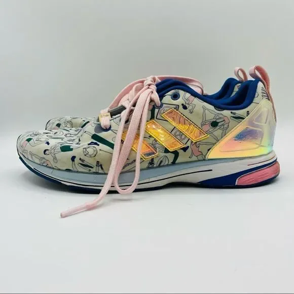 adidas gazelle silver green womens adidas Mary Katrantzou sneakers main image 1